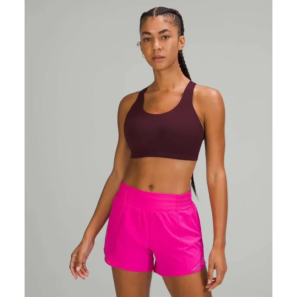 NEW Lululemon AirSupport Bra High Support Cassis Burgundy Maroon Size 38DD